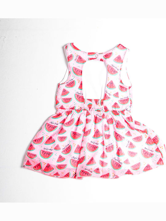 Frutty Children's Dress Sleeveless Pink