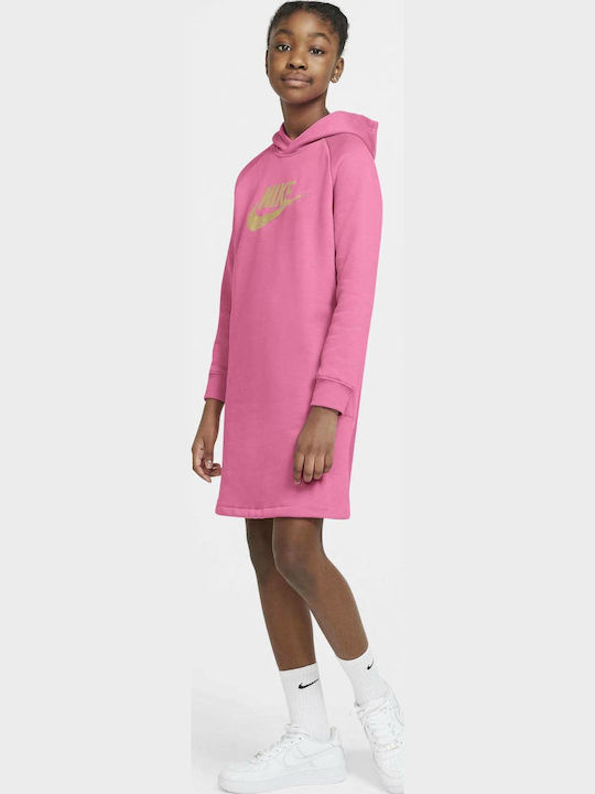 Kinderkleid Mädchenkleider Langärmelig Rosa