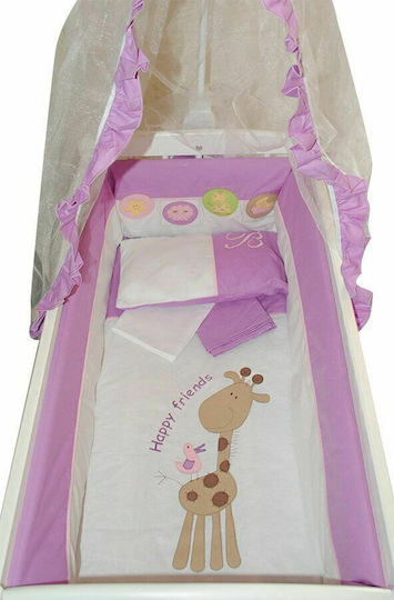 Beboulino Λίκνο Giraffe White με Στρώμα Beboulino Λίκνο Giraffe White με Στρώμα