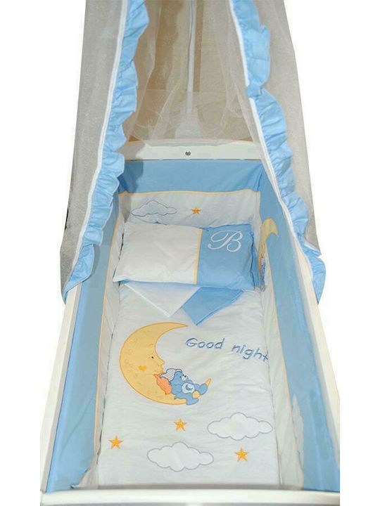 Beboulino Λίκνο Good Night White με Στρώμα