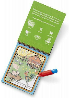 Melissa & Doug Pictură Water WOW! Farm On the Go pentru Copii 3++ Ani