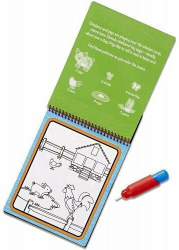 Melissa & Doug Ζωγραφική Water WOW! Farm On the Go για Παιδιά 3+ Ετών
