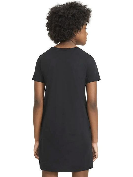 Sportswear Futura Children's Dress Short Sleeve Black