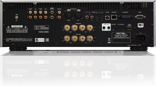 Rotel RA-1572 Ολοκληρωμένος Ενισχυτής Hi-Fi Stereo 120W/8Ω Ασημί
