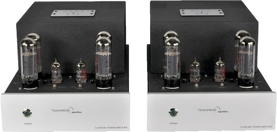 Tsakiridis Devices Apollon Plus Λαμπάτος Τελικός Ενισχυτής Hi-Fi Mono 90W/8Ω Ασημί