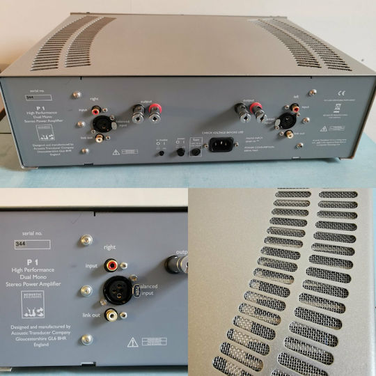 ATC P1 Power Amplifier Hi-Fi Amplifier Mono 150W/8Ω Silver