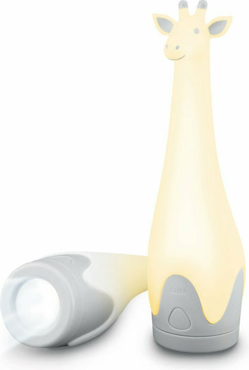 Zazu Kids Decorative Lamp Gina Giraffe with Color Changes White