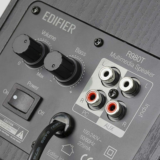 Edifier R980T Αυτοενισχυόμενα Ηχεία 24W (Ζεύγος) Μαύρα