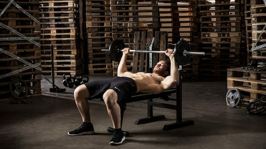 Tunturi WB20 Trainingsbänke Horizontal Trainingsbank für Unterleib mit Ständern