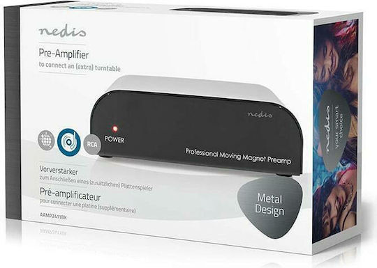 Nedis Предусилвател Hi-Fi Stereo AAMP2411BK Черен