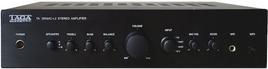 Taga Harmony TA-250MIC v.2 Ολοκληρωμένος Ενισχυτής Hi-Fi Stereo 50W/4Ω 40W/8Ω Μαύρος