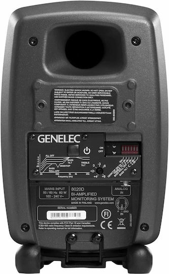 Genelec 8020D Ηχείo Studio Monitor 4" 100W (Τεμάχιο) Μαύρο