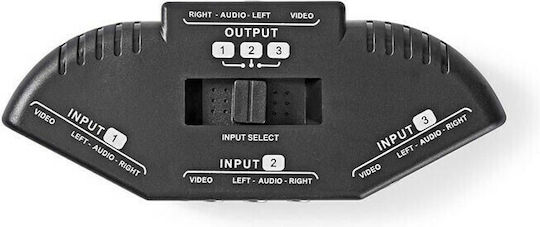 Nedis RCA female - 3x RCA female (VSWI2403BK)