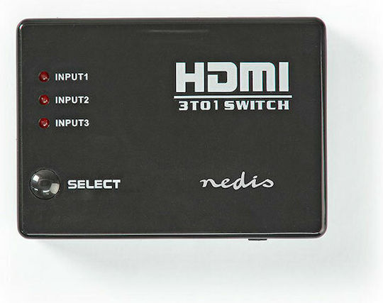 Nedis Comutator HDMI VSWI3453BK
