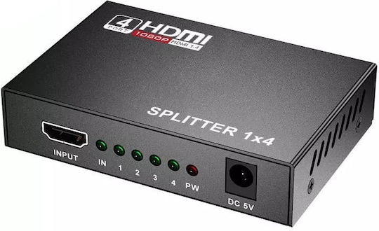 Anga PS-1014-4K 1 to 4 HDMI Splitter 371-124