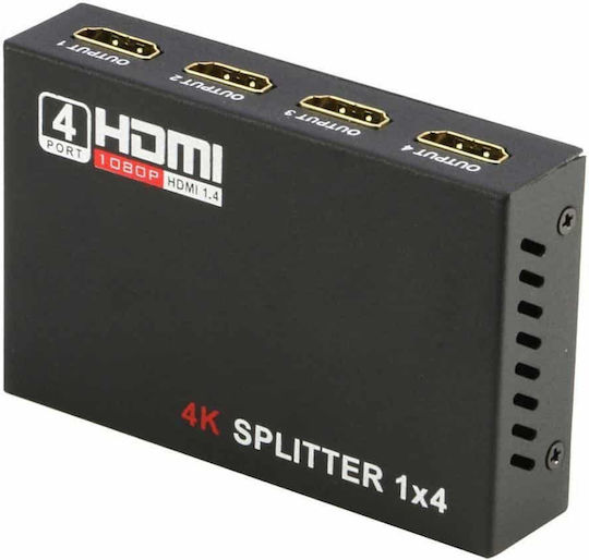 Anga PS-1014-4K 1 to 4 HDMI Splitter 371-124