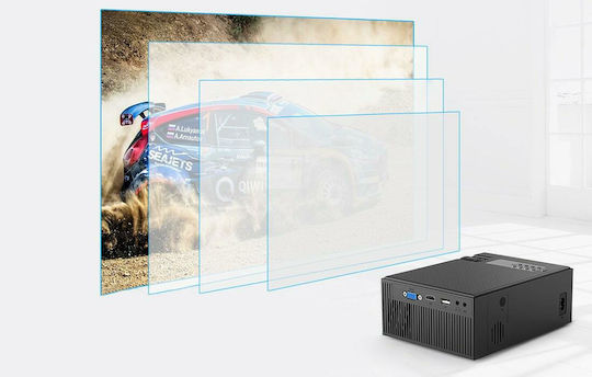 BlitzWolf BW-VP1 Projector LCD HD Standard Lamp with Wi-Fi and Built-in Speakers Black
