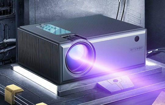 BlitzWolf BW-VP1 Projector LCD HD Standard Lamp with Wi-Fi and Built-in Speakers Black
