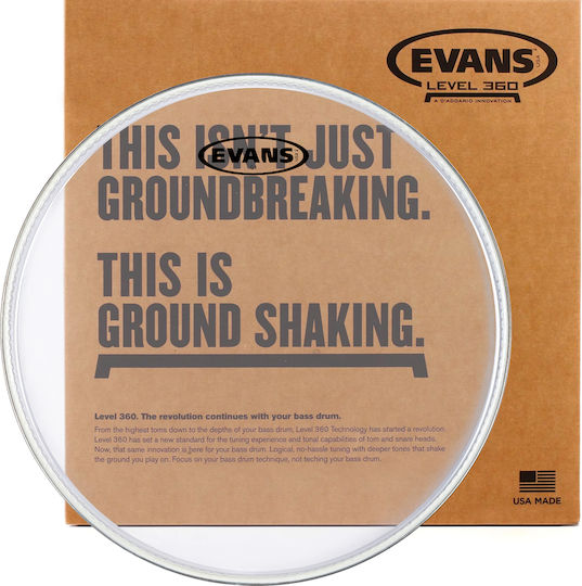 Evans G1 Clear Bass Batter Дърмо за Барабани 22"