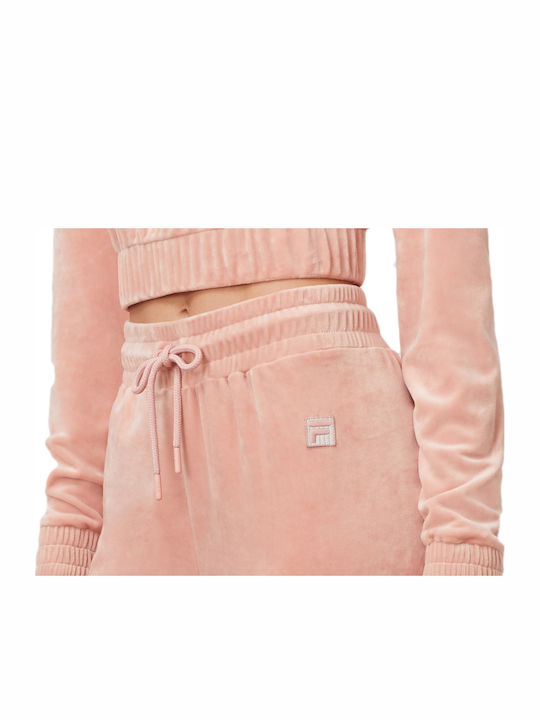 Amrita Jogginghose Samt Rosa