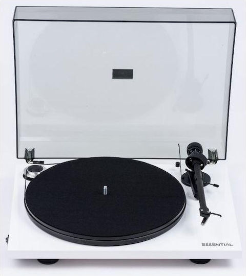 Pro-Ject Audio Essential III plus Ortofon OM 10E Pick-Up cu Preamp Alb