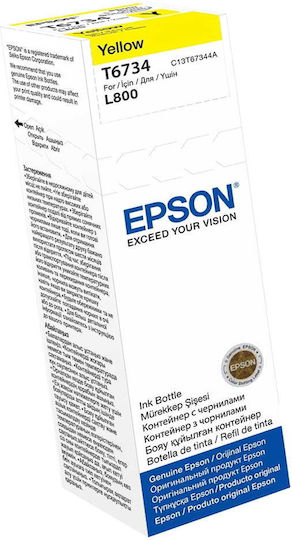 Epson 673 Original InkJet Printer Ink Yellow (C13T67344A)
