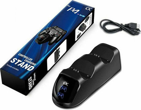 Sako Charging Station for 2 controllers PS4 with LED lighting Black