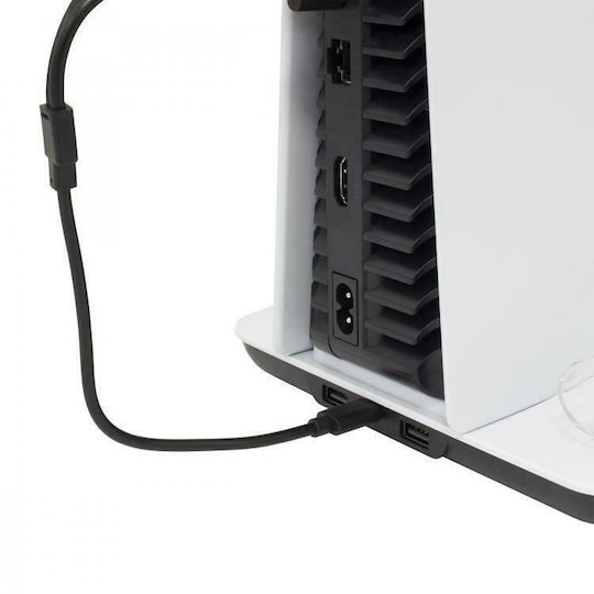 White Shark Cooling Pad + 2 Charging Dock Βάση για 1 χειριστήριο PS5 Λευκή PS5-05102