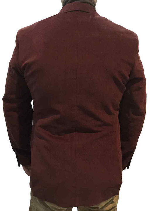 JACKE MIT BURGUNDERFARBENEN TUPFEN 104.16.HENREY FREEMAN (104.16.HENREY-BORDO/4)