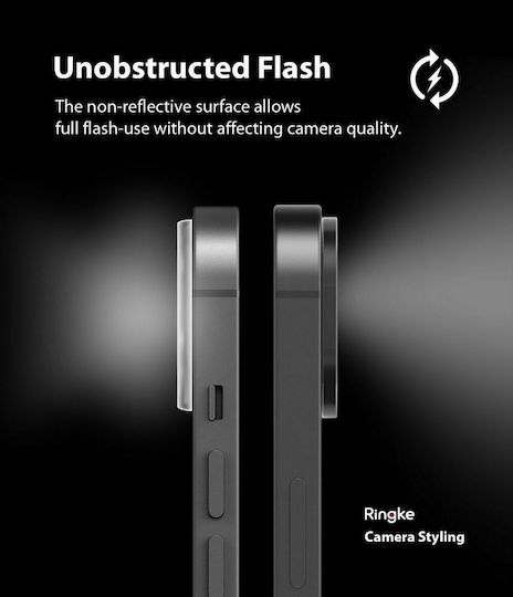 Ringke Styling Протектор за камера Метална рамка Черно за iPhone 13 / 13 мини