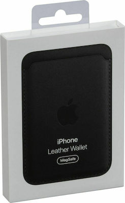 Apple Leather Wallet MagSafe Card Case In Black Colour