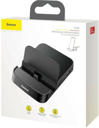 Baseus Hub Mate σε Μαύρο χρώμα