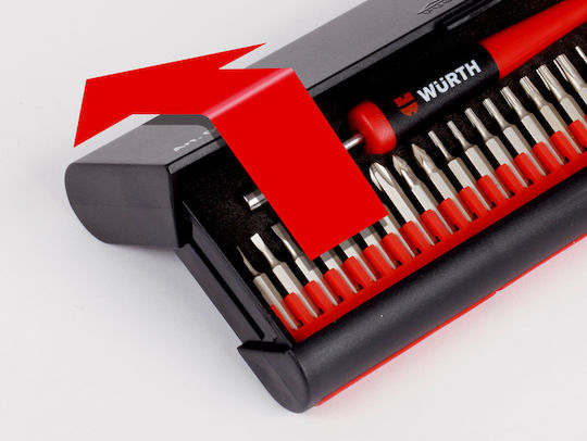 Wurth Mini Screwdriver with 29 Interchangeable Tips