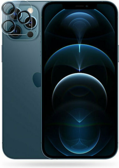 Joyroom Protector Shining Series Προστασία Κάμερας Tempered Glass Κόκκινο για το iPhone 12 mini