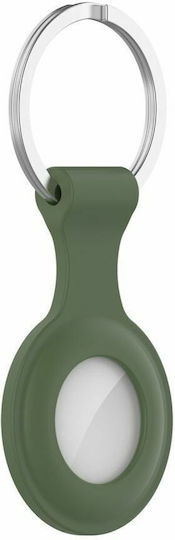 Tech-Protect Icon Θήκη Μπρελόκ Σιλικόνης για AirTag Army Green
