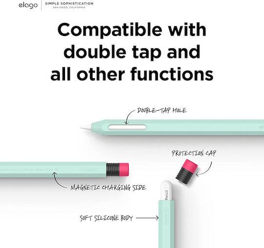 Elago Stylus Case Classic for Apple Pencil 2nd Gen in Mint color