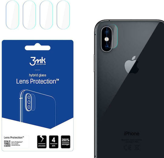 3MK Flexible Glass 4-Pack Camera Protection Tempered Glass for the iPhone XS