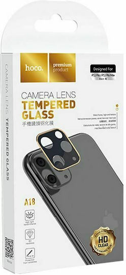 Hoco 3D Metal Frame Film Протектор за камера Прилепващо фолио Черен за iPhone 11 Pro / 11 Pro Max - iPhone 11 Pro / 11 Pro Max