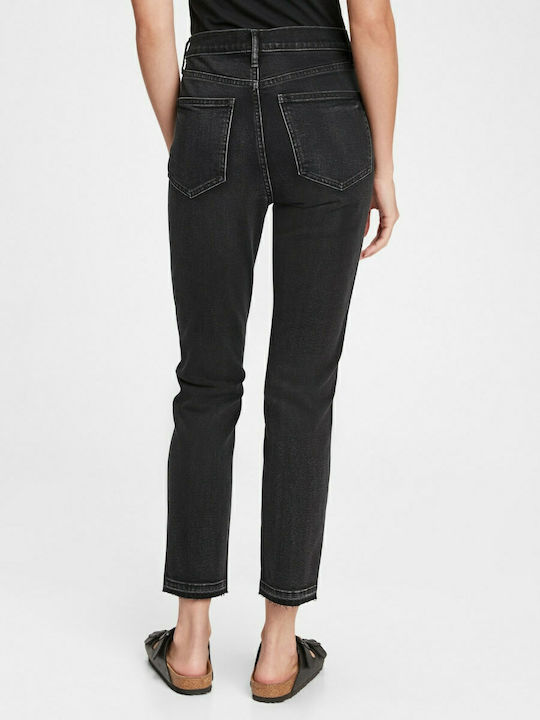 GAP High Waist Women's Jean Trousers in Slim Fit Black