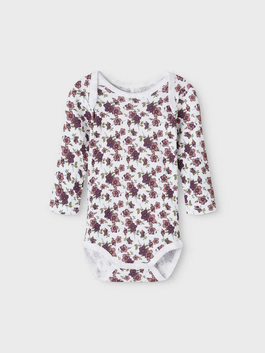 Name It Baby-Body-Set für drinnen Langärmliges Lila