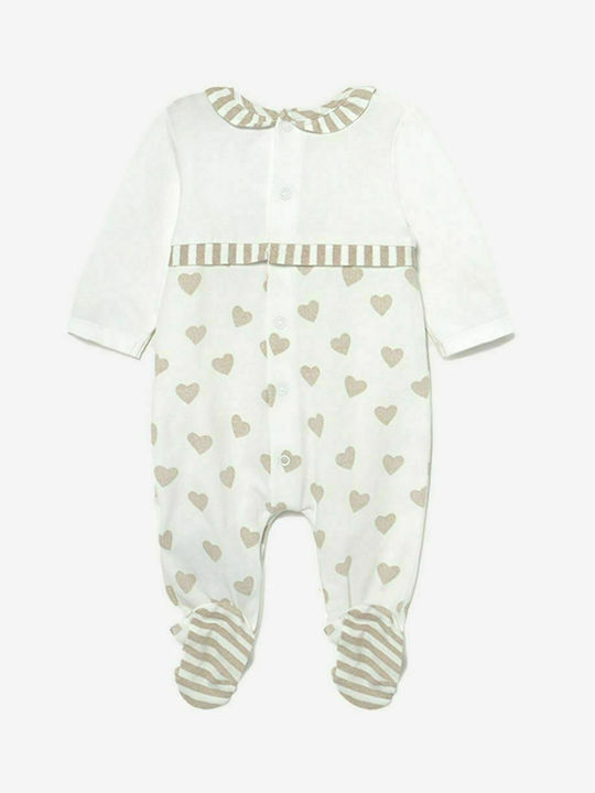 Mayoral Baby Bodysuit Set Long-Sleeved Beige