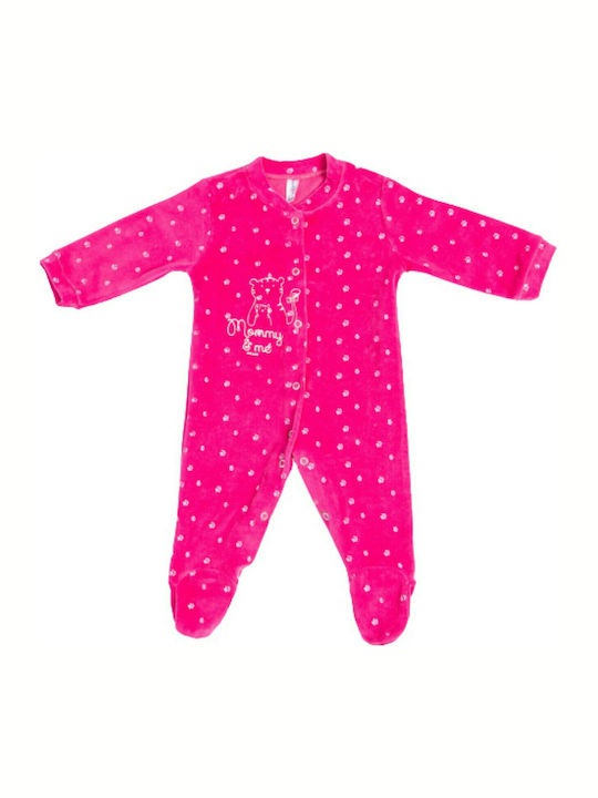 Dreams by Joyce Mommy & Me Baby Bodysuit Set Long-Sleeved Fuchsia