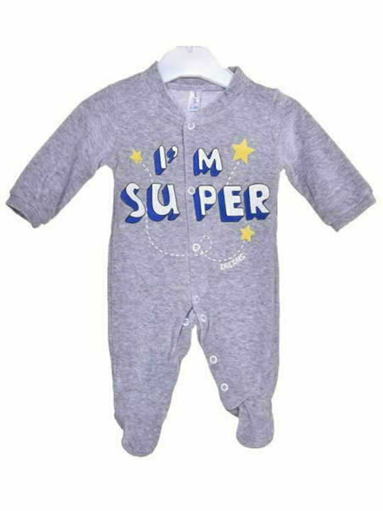 Dreams by Joyce Baby Bodysuit Set Long-Sleeved Gray