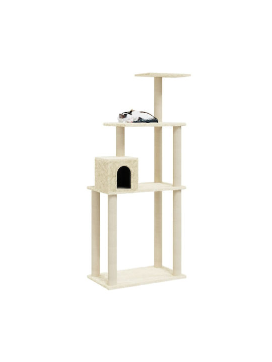 vidaXL Cat Scratching Post Cat Trees Beige 74x35x147cm. 171476