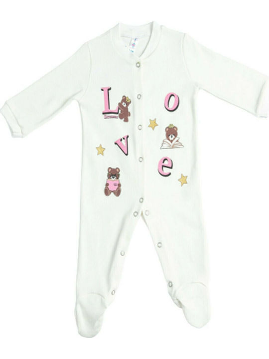 Dreams by Joyce Baby Bodysuit Set Long-Sleeved White