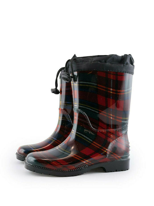 Love4shoes Kids Wellies with Internal Lining Red