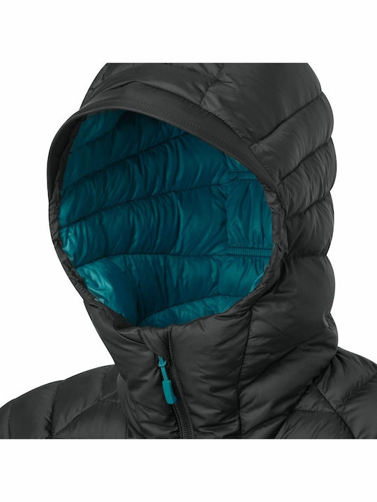 Microlight Alpine Scurtă Jachetă de femei Puffer cu protecție împotriva vântului Negru