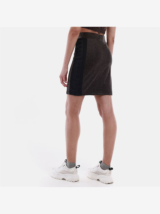 Kappa 222 Banda Sparkle Elit Mini Skirt in Brown color