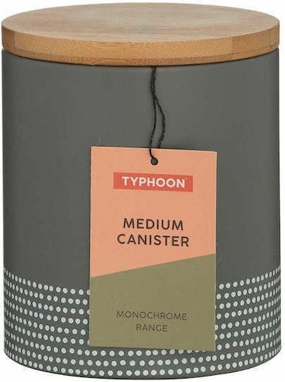Typhoon Vase Allgemeine Verwendung mit Deckel Metallisch Gray 11x11x13.5cm