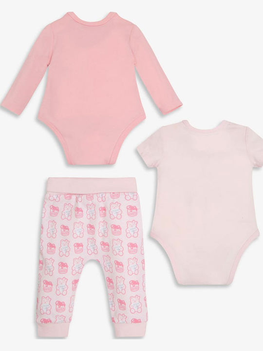 Guess Set Pink Onesie Guess Set Pink Onesie